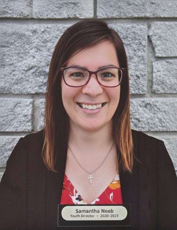 Portrait of Samantha Neeb, who served as Youth Director at Trinity Lutheran Church from September 2020 to August 2023.